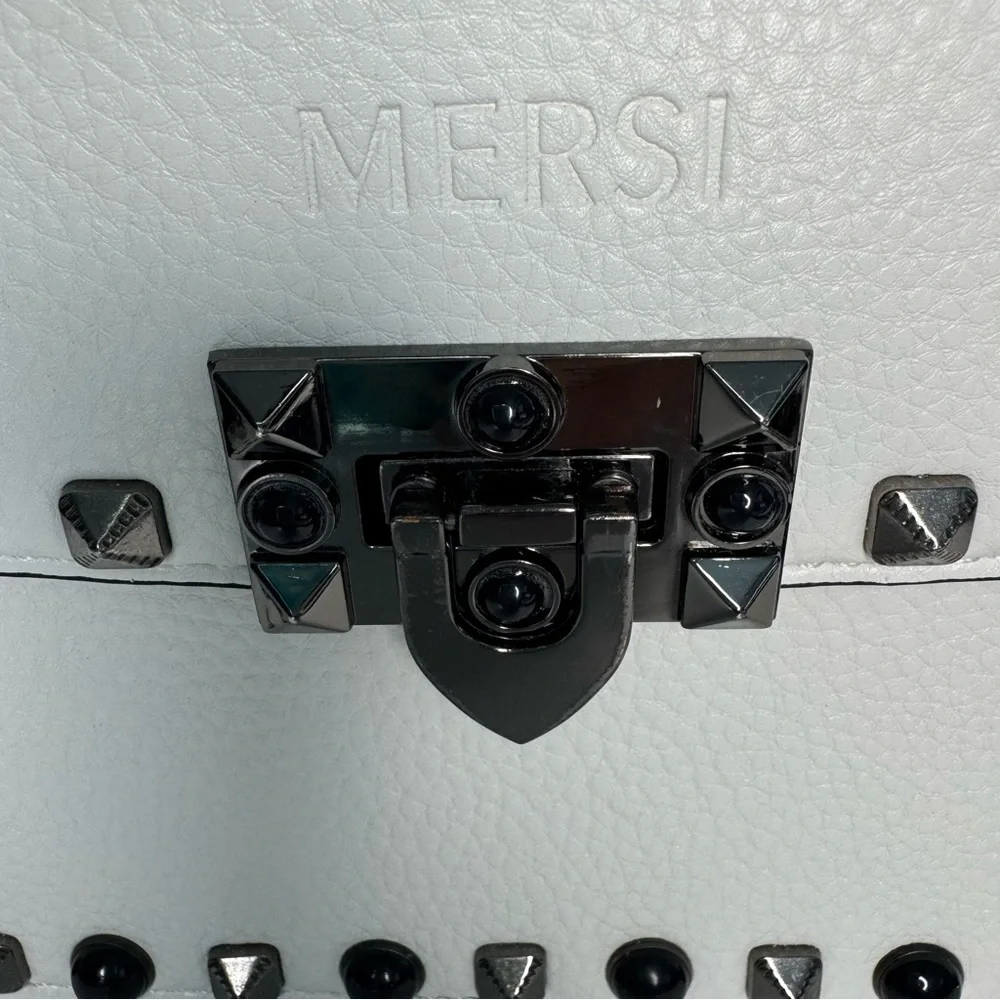 MERSI Studded Crossbody Bag, Includes Two Straps